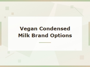 Best Vegan Condensed Milk Brand Options for Plant-Based Baking