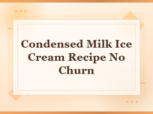 Easy No-Churn Condensed Milk Ice Cream Recipe